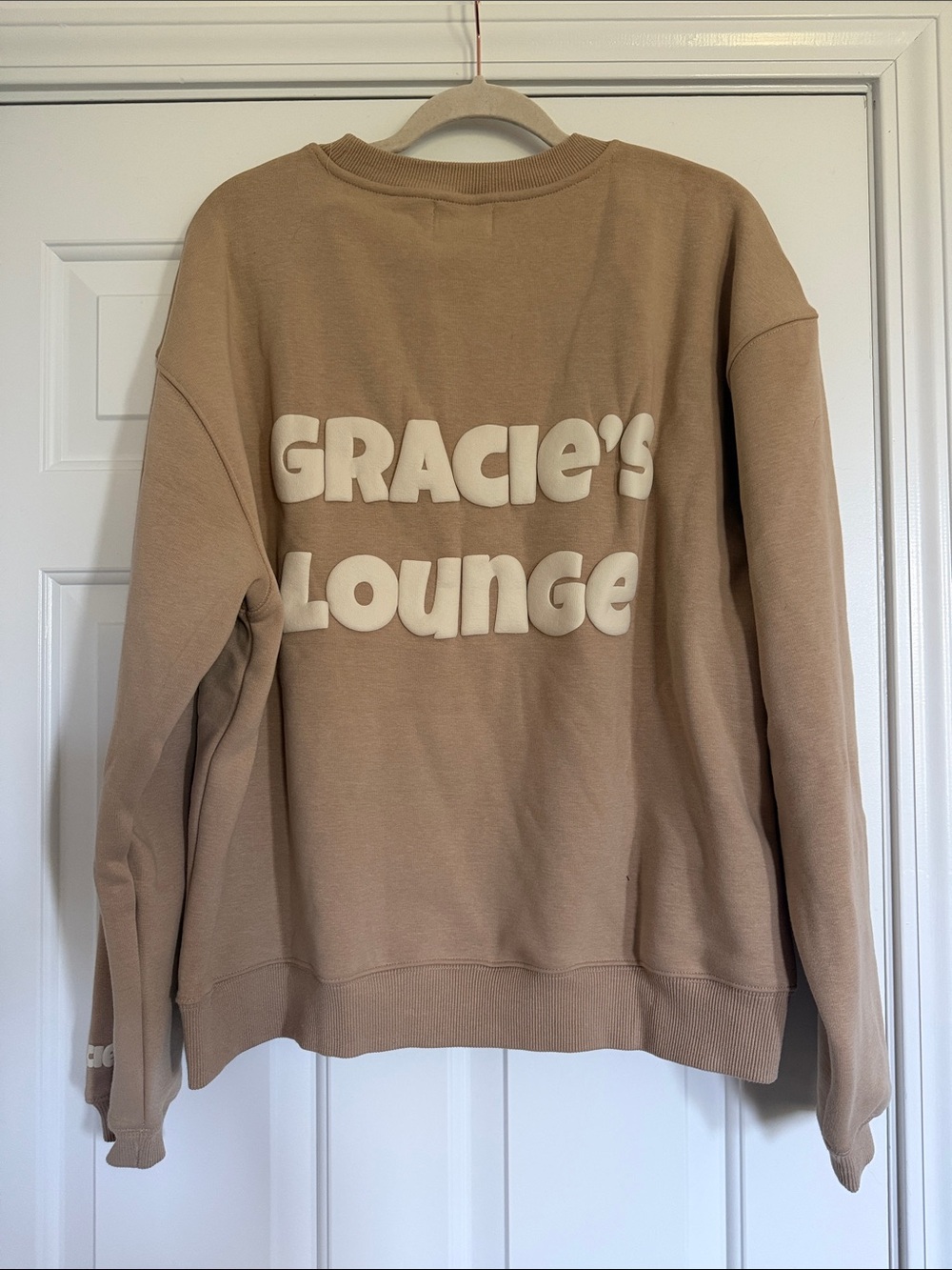 Women's Gracie’s Crewneck Sweatshirt - Tan